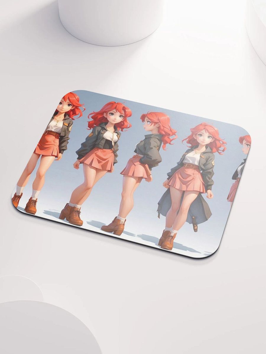 Trendy Redhead Character Mouse Pad product image (3)