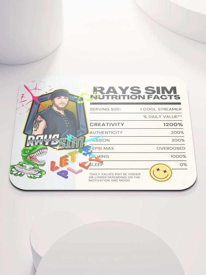 RAY'S SIM NUTRITION FACTS Mouse Pad product image (1)