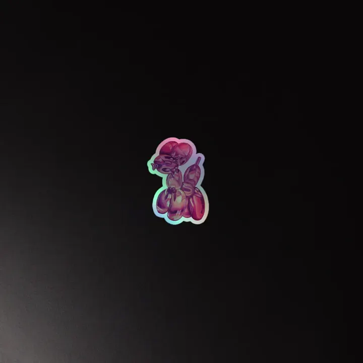 Balloon Doggy Holographic Sticker product image (4)