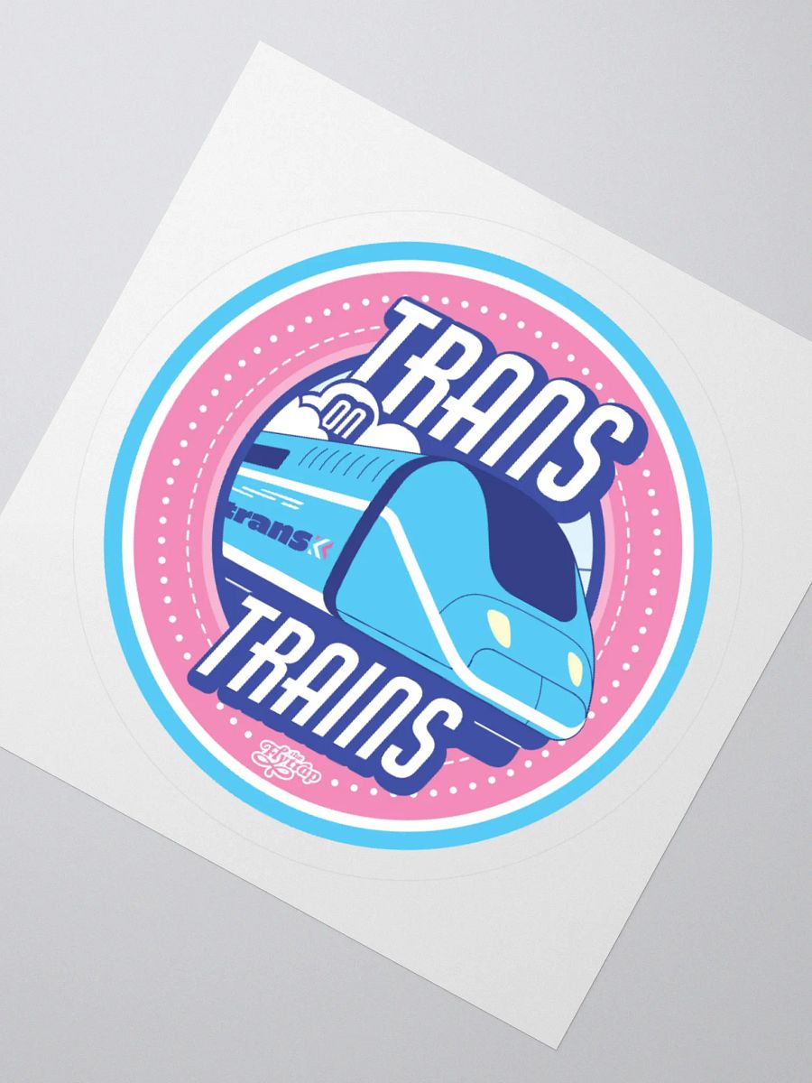 Trans on Trains sticker product image (2)