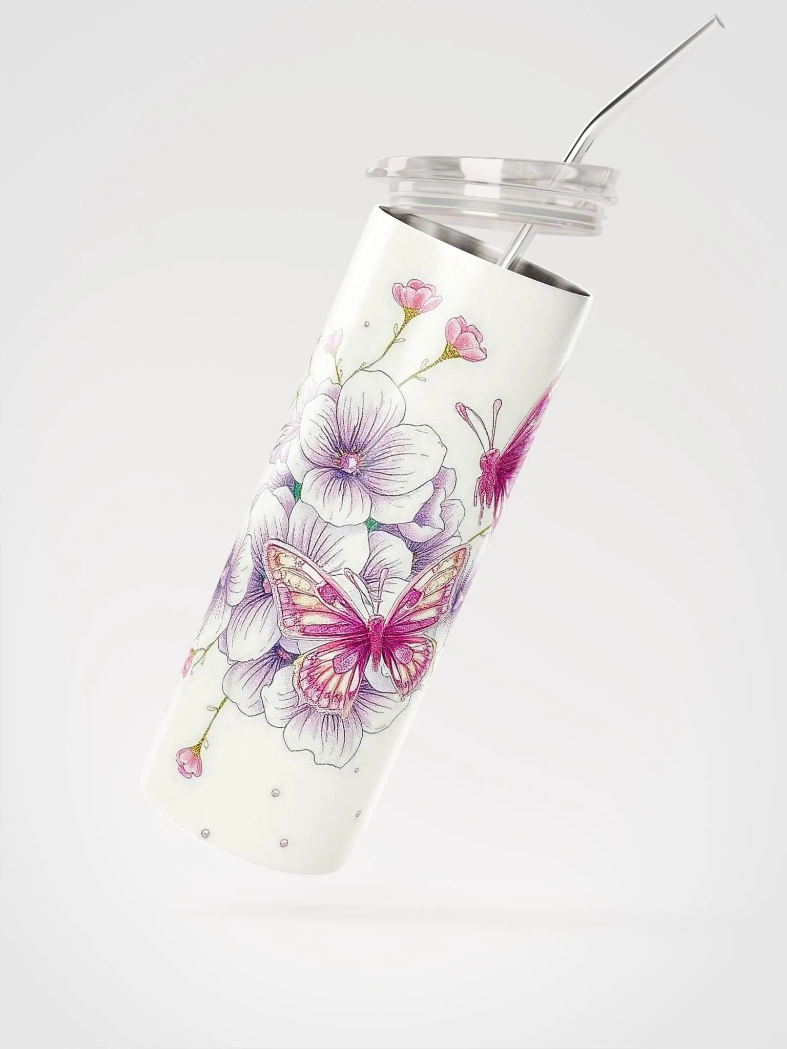 Magenta Butterfly Dreams Tumbler product image (3)