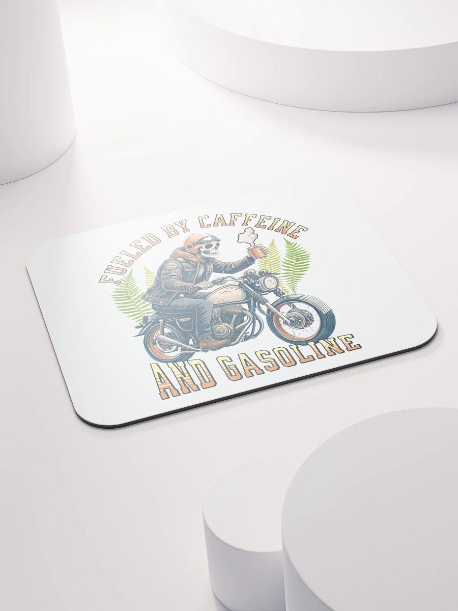 Fueled By Caffeine And Gasoline Rider Mouse Pad product image (4)