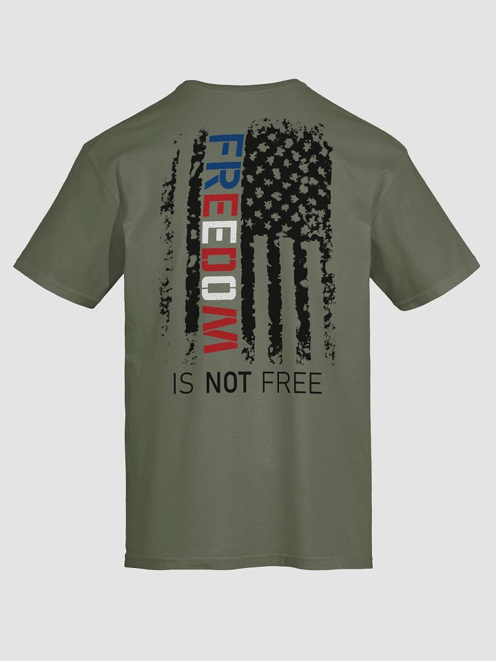Freedom is NOT Free Unisex T-Shirt | RWB Black Text product image (1)