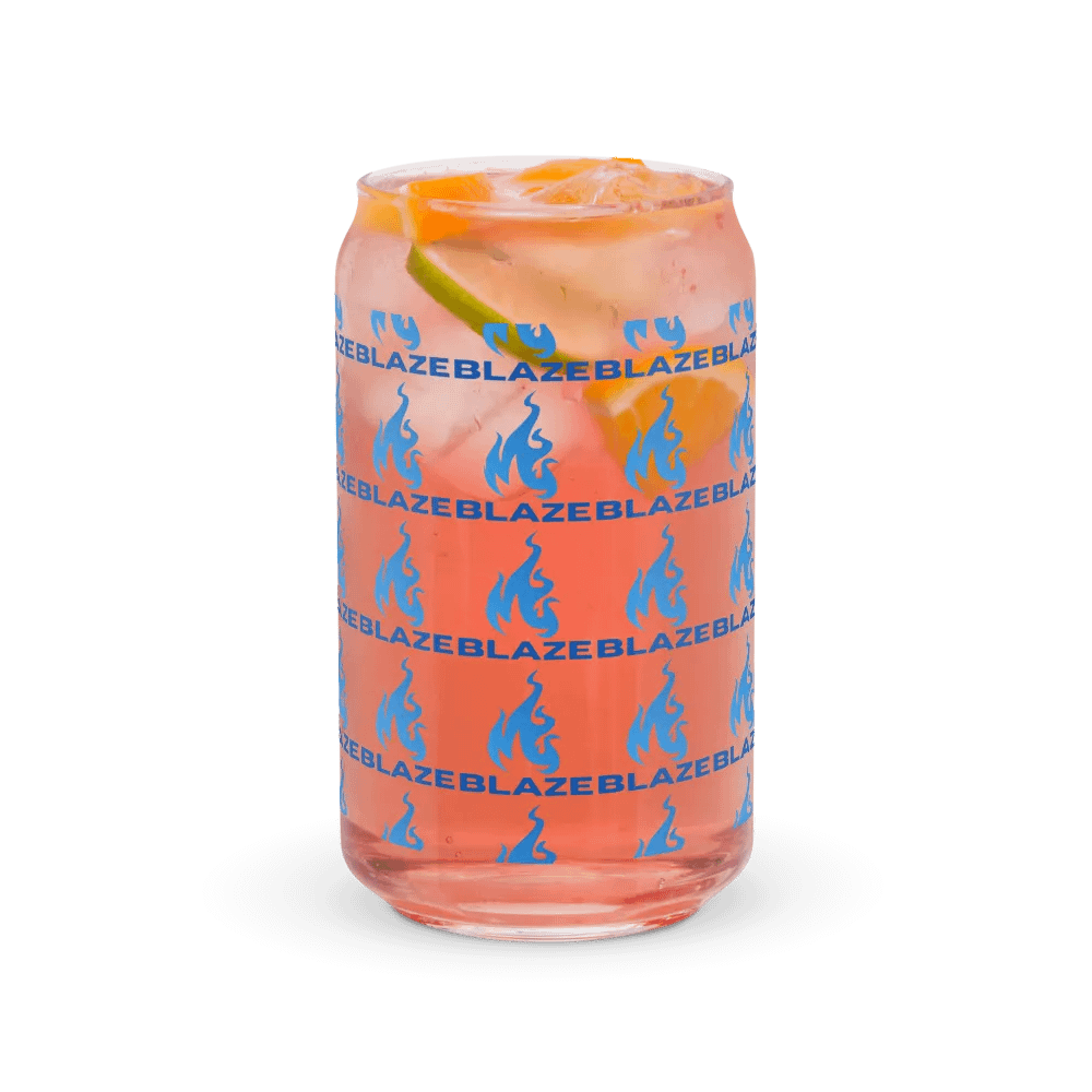 blaze logo glass cup product image (37)