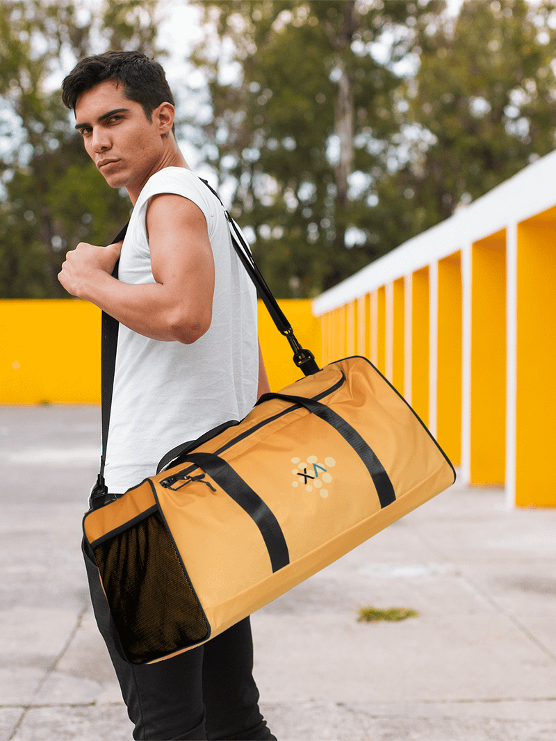Orange Gradient All-Over Duffle Bag