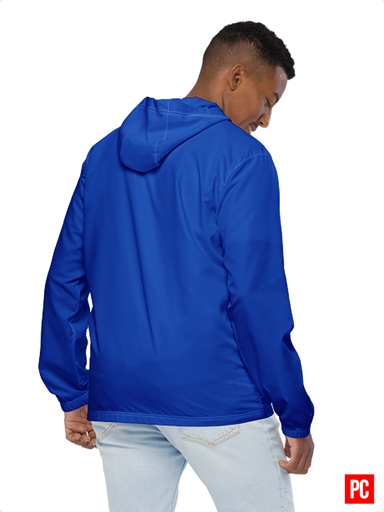 Plain Color Absolute Blue Windbreaker product image (4)