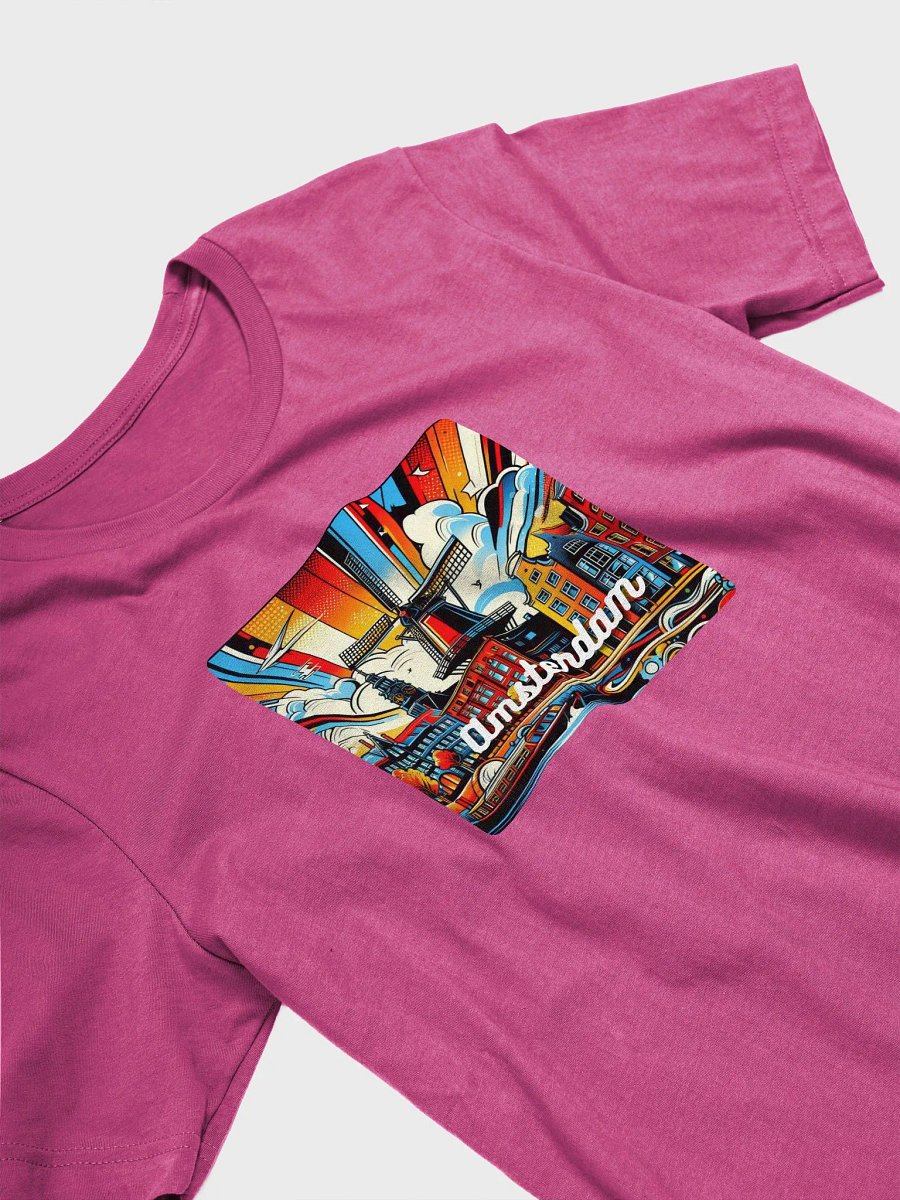 Bella+Canvas Supersoft T-Shirt | AI design Amsterdam city product image (3)