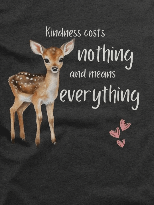 Kindness Costs Nothing Tee - Black product image (2)