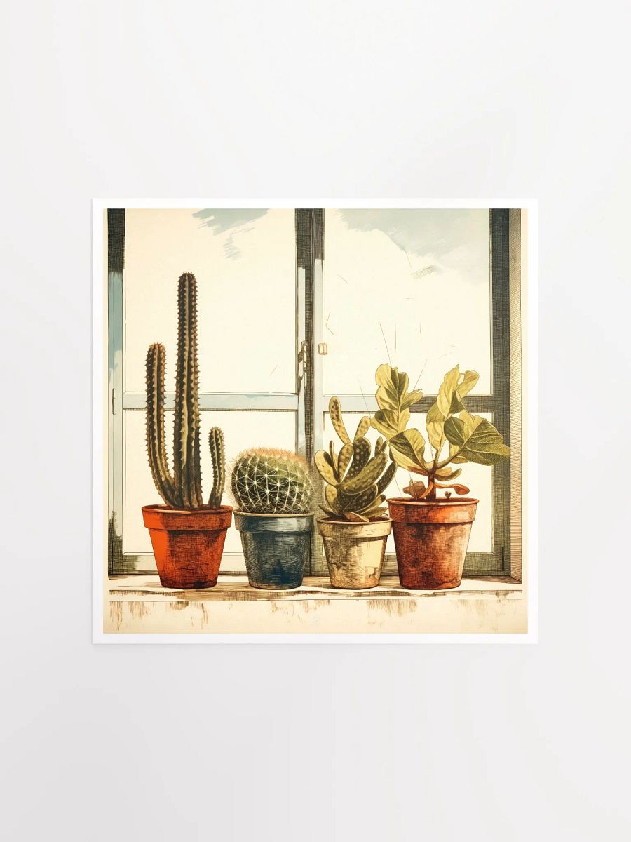 Art2401-04 Potted Plants Still Life - Art Print product image (2)