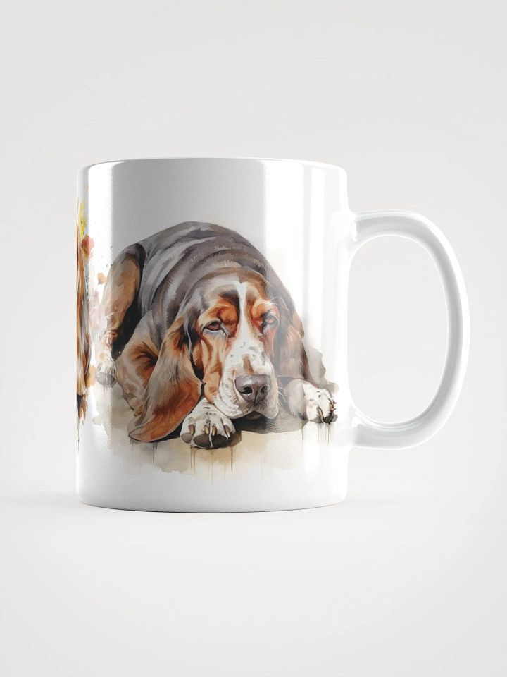 Basset Hound Trio Watercolor Mug product image (1)