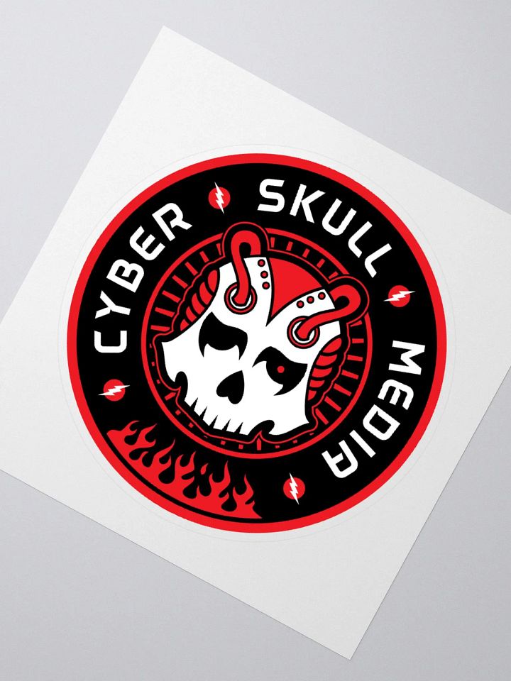Cyber Skull Media Logo Sticker product image (2)