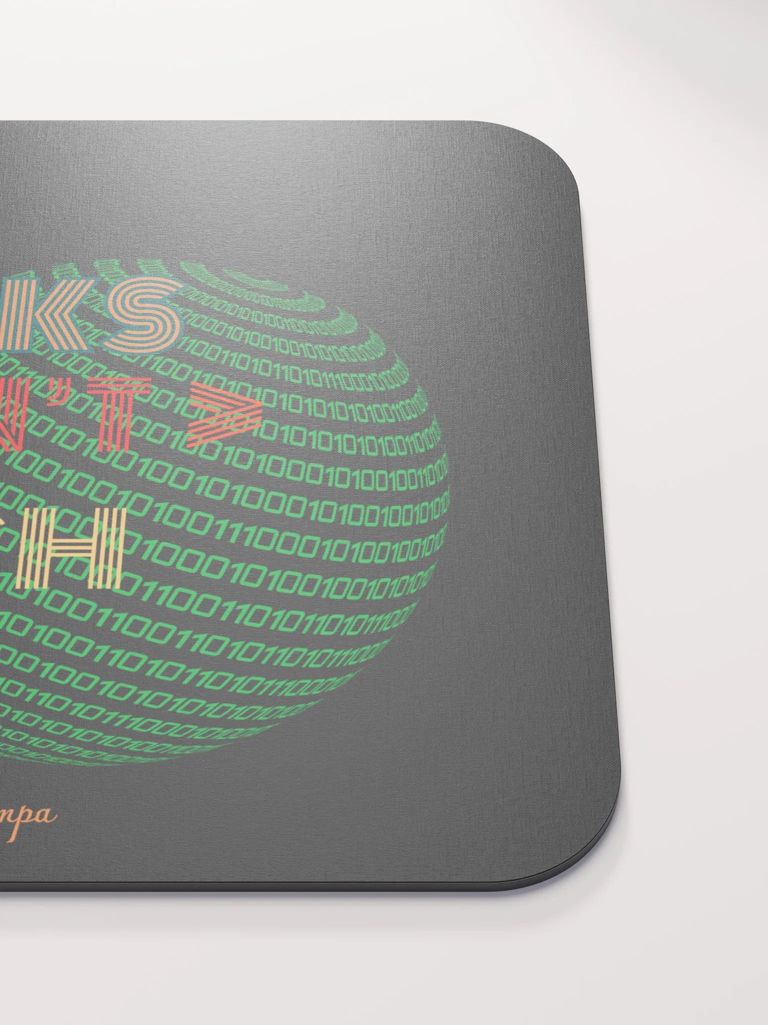 Binary Code Sphere Mouse Pad product image (5)