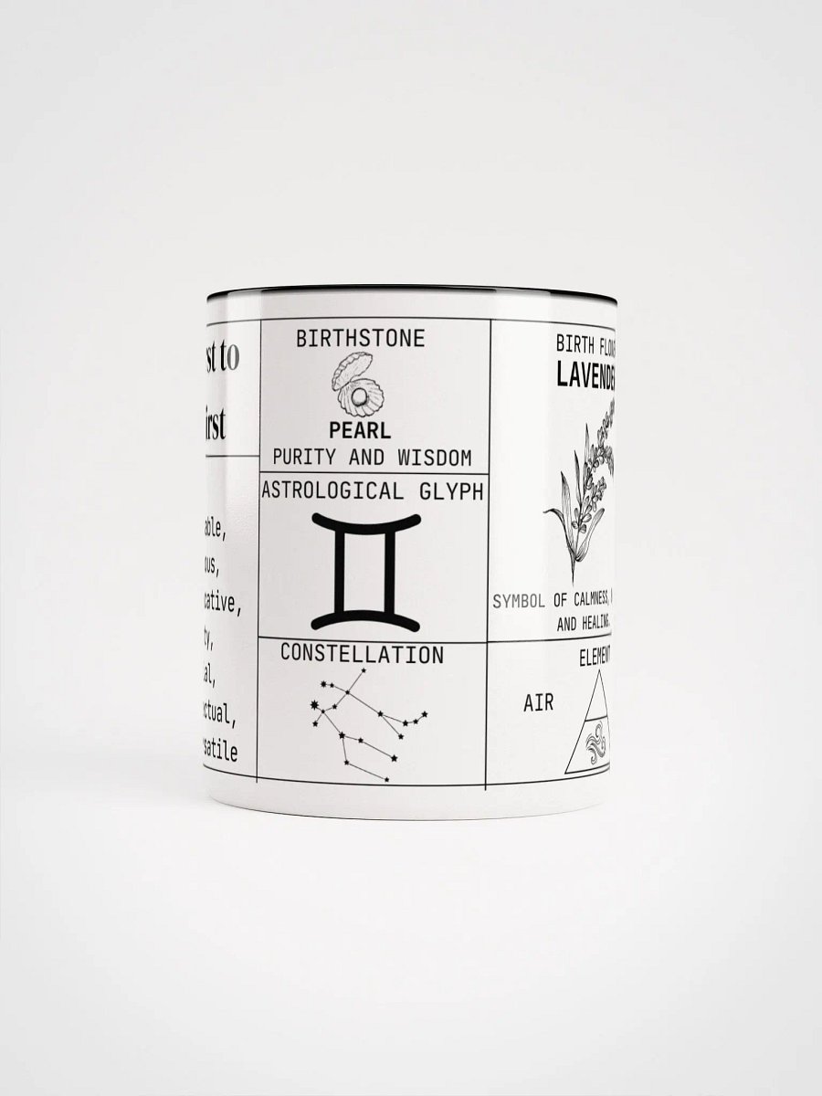 Gemini Zodiac Ceramic Mug product image (2)