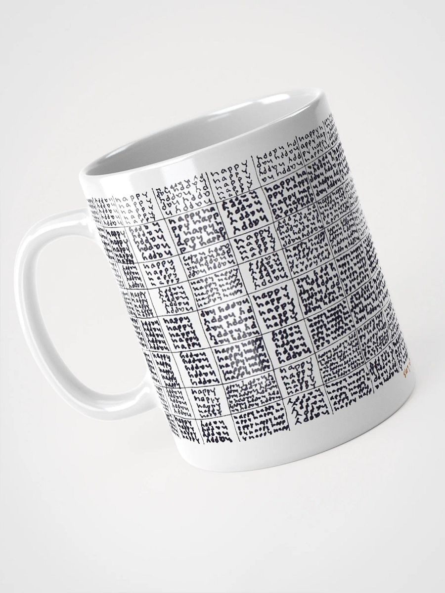 Happy White Glossy Mug product image (3)