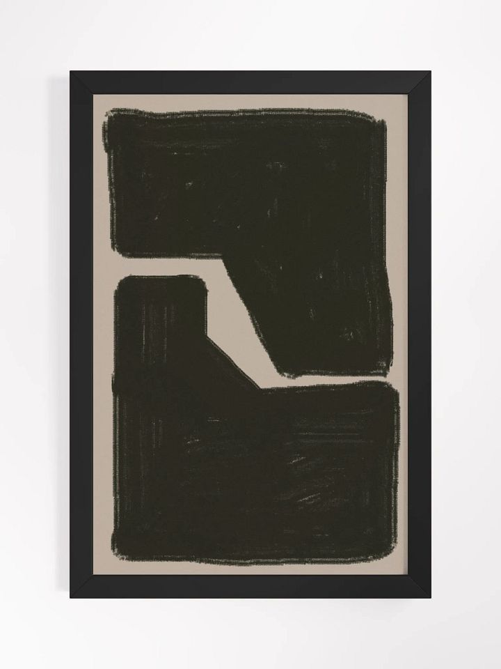 Abstract Connection Framed Art | Modern Geometric Wall Art | Unique Minimalist Design for Contemporary Spaces product image (2)