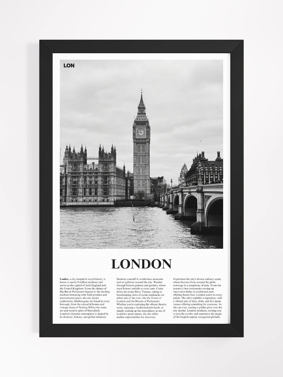 London 01 Newspaper Poster | Framed product image (5)
