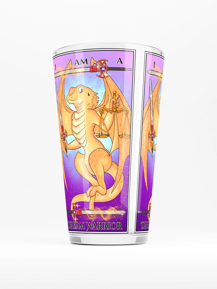 Day of the Dragon "Justice" Tarot Card Pint Glass product image (2)