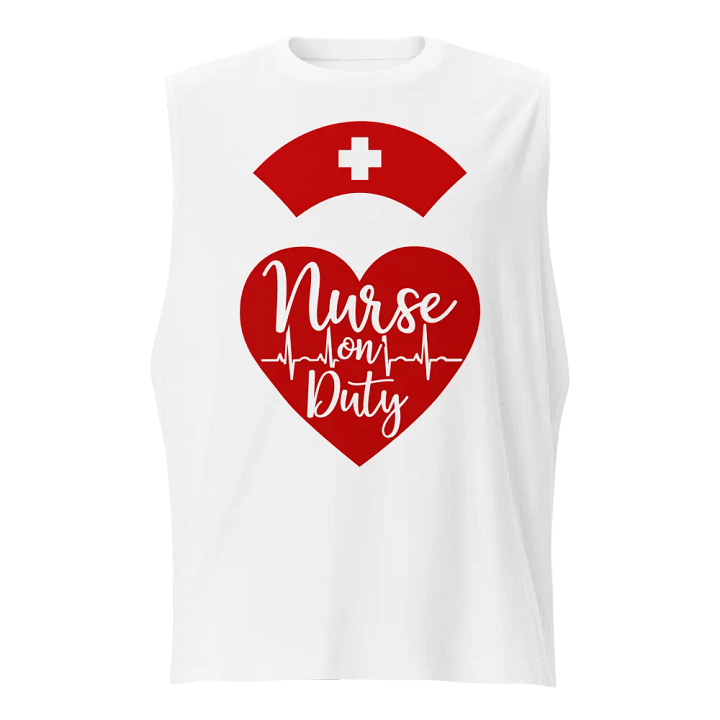 Heartfelt Nurse on Duty Muscle Tank product image (5)