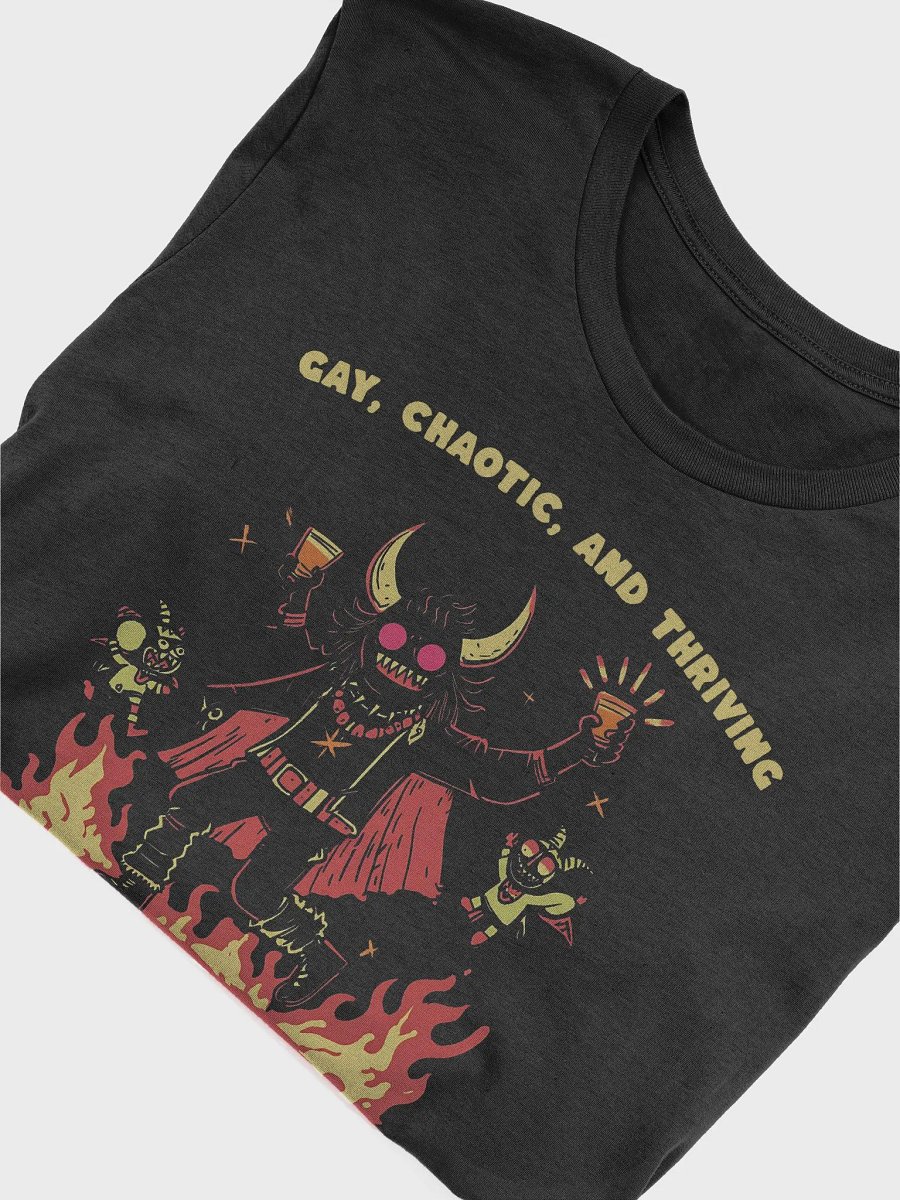 Gay, Chaotic, and Thriving Demon Party Unisex T-Shirt product image (4)