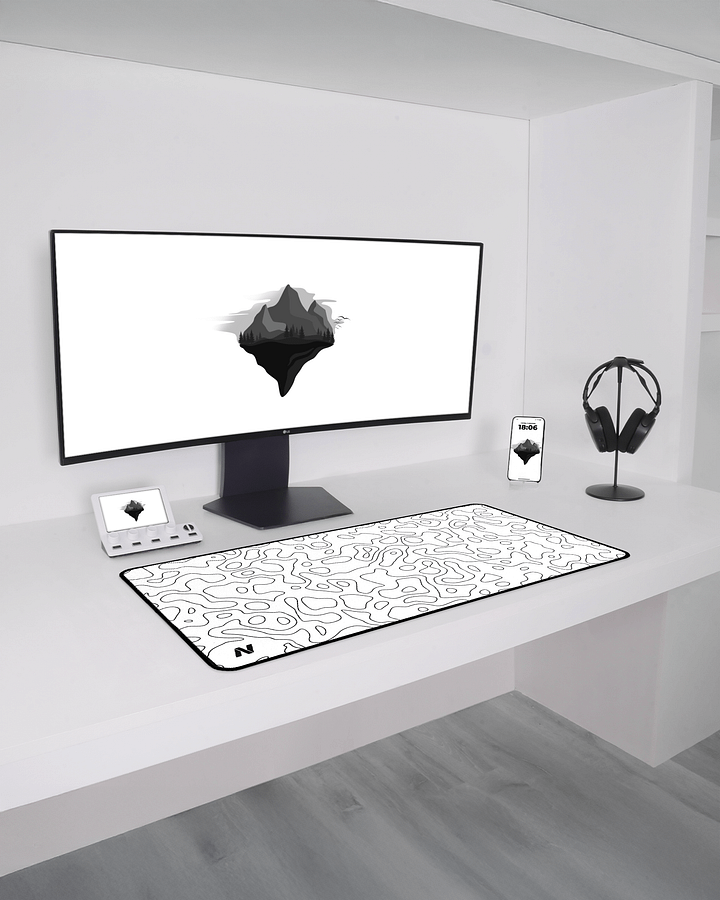 SNOW TOPO MOUSEPAD WITH WALLPAPERS product image (2)