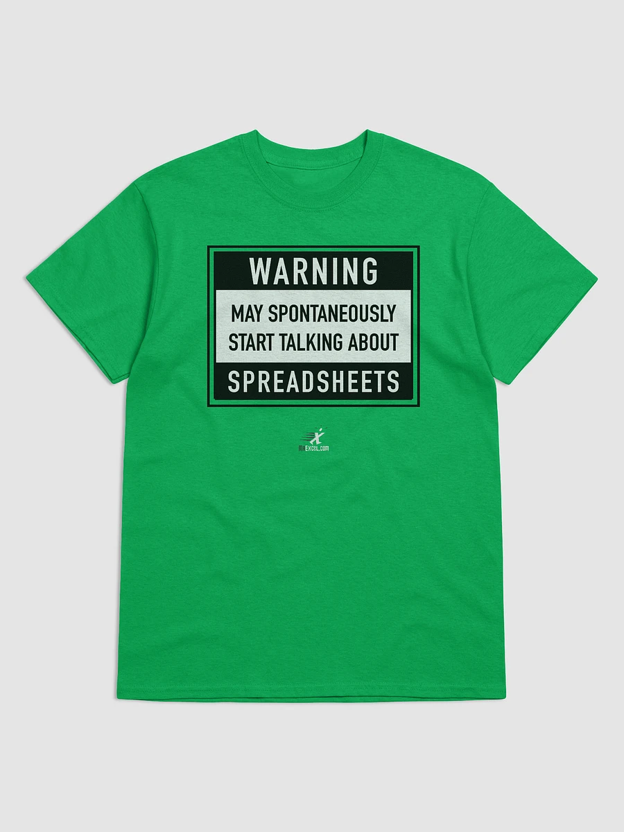 Warning May Talk About Spreadsheets - Green T-shirt product image (2)