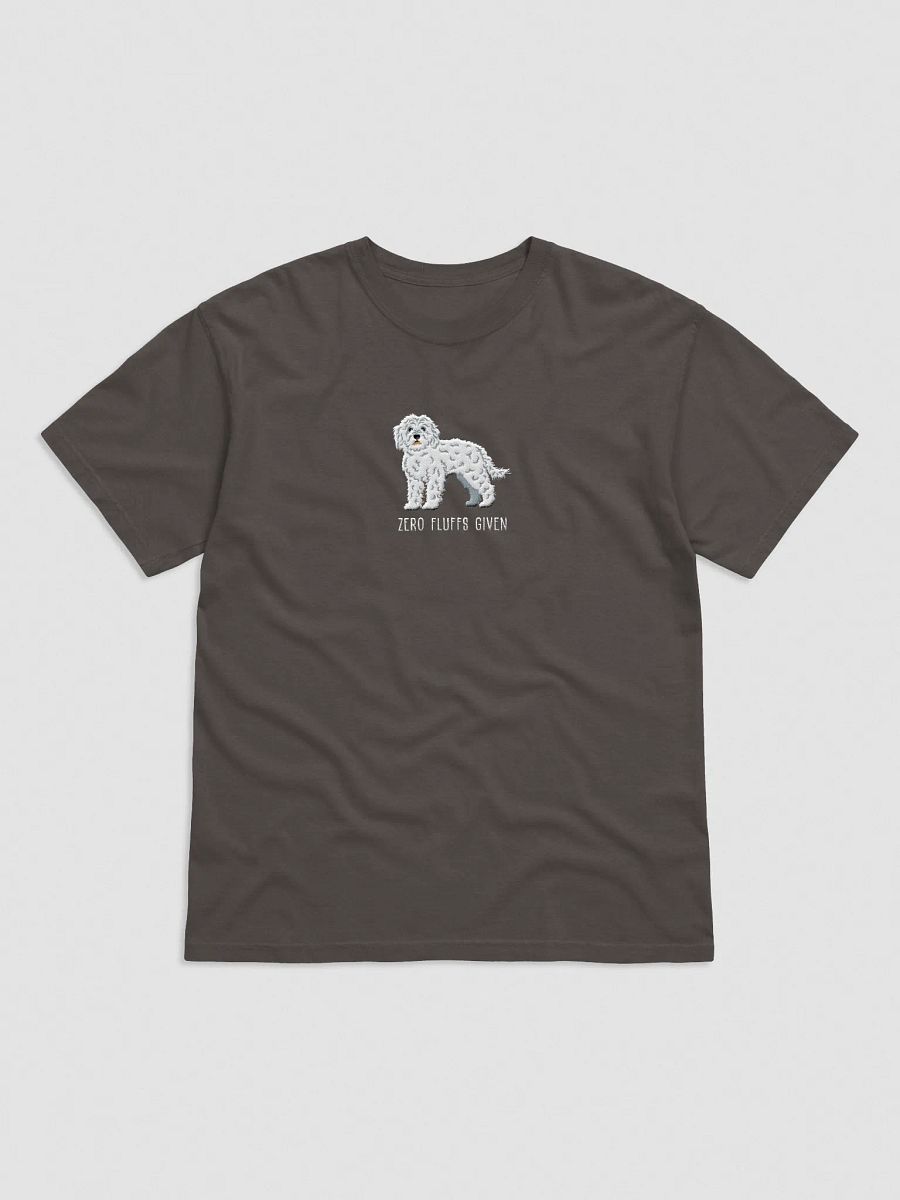 Zero Fluffs Given T-Shirt(Embroidered) of a Cockapoo(White) product image (1)