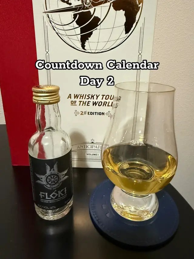 Enjoying a nice Icelandic whiskey for day 2.  Spent the evening figuring out the very barebones skeleton of a new cozy fantasy short story about Gristle from Distilled Magic.  #cozyfantasy #shortstory #countdowntochristmas #indieauthor 