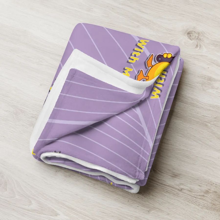 Quack & Slash Throw Blanket product image (6)