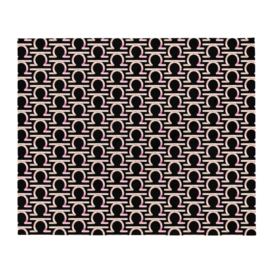 Libra Earth-tone Sigil Black Throw product image (1)