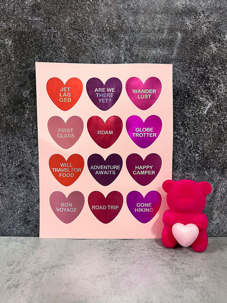 Conversation Hearts Foil Print product image (1)
