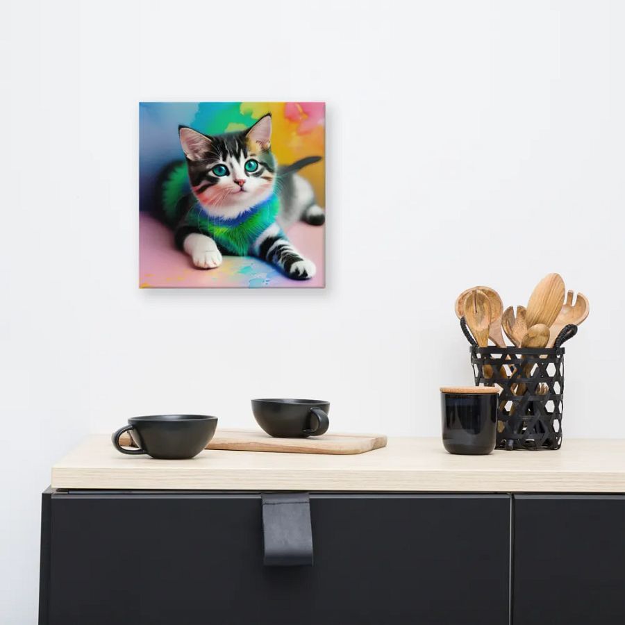 Cute Cat Digital Painting - v13 product image (8)