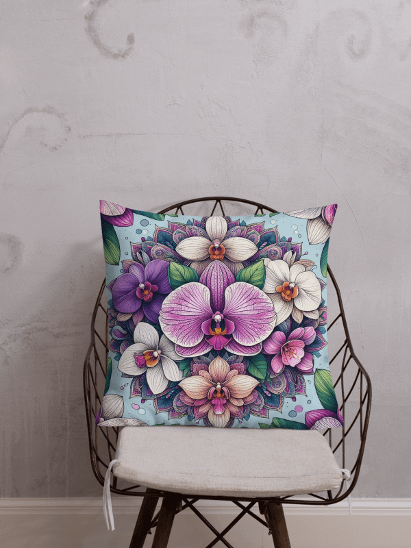 Linen Luxe Premium Pillow | Ai Design flower product image (1)
