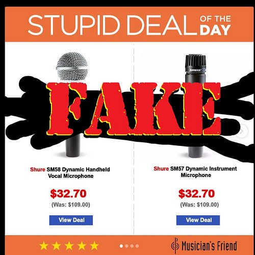 MORE FAKE ADS SCAM ALERT 

look at my previous post @instagram running FAKE ADS that lead to cloned sites of @guitarcenter an...