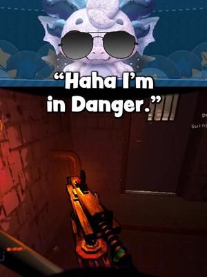 sometimes you fun into….new friends? that you can try to hit with shovels? #lethalcompany #vtuber #envtuber #vtuberclips #plushdragon #spoopy #silly #twitchstreamer