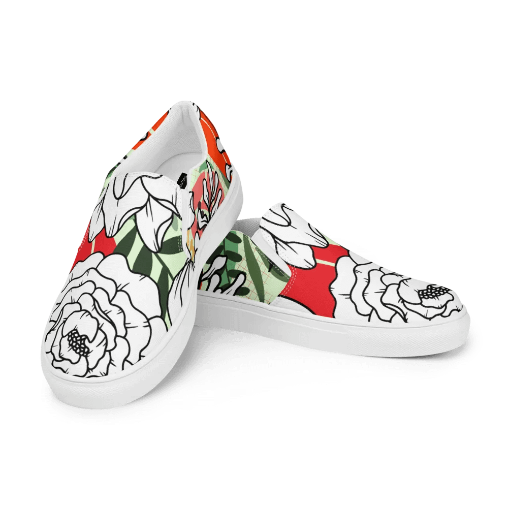 ''Tropical Bliss' Women's Slip-On Canvas Shoes product image (1)