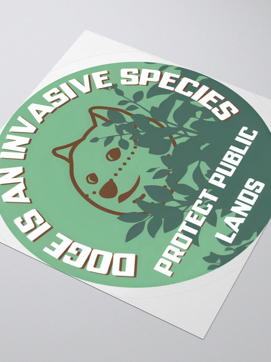 DOGE is an Invasive Species Sticker product image (3)