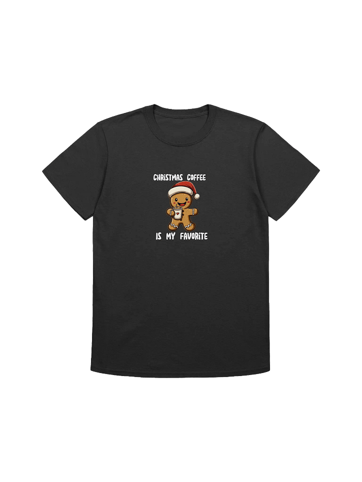 Cute Gingerbread Man Christmas Coffee Unisex T-Shirt product image (7)