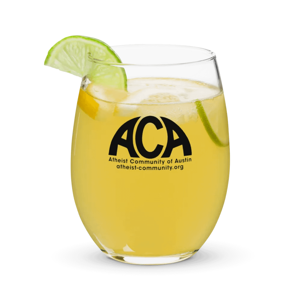 The Atheist Community of Austin - Wine Glass product image (9)