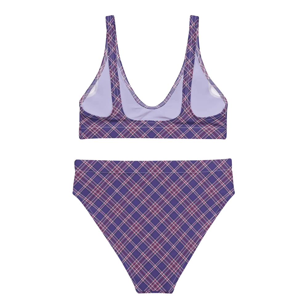Purple Orchid and Violet Plaid Bikini product image (4)