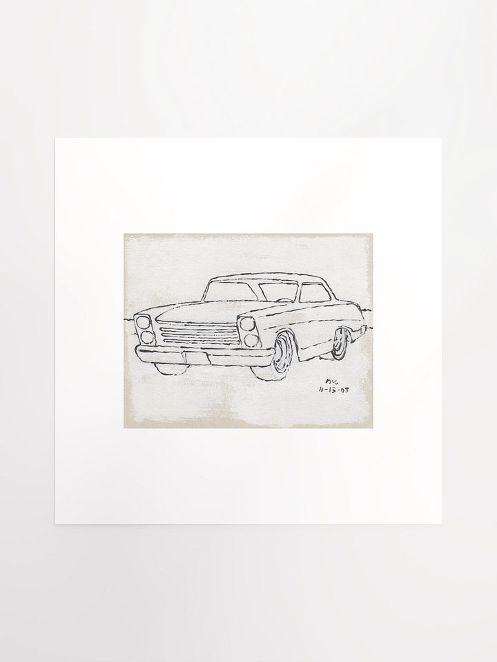 White Car #2 Print product image (2)