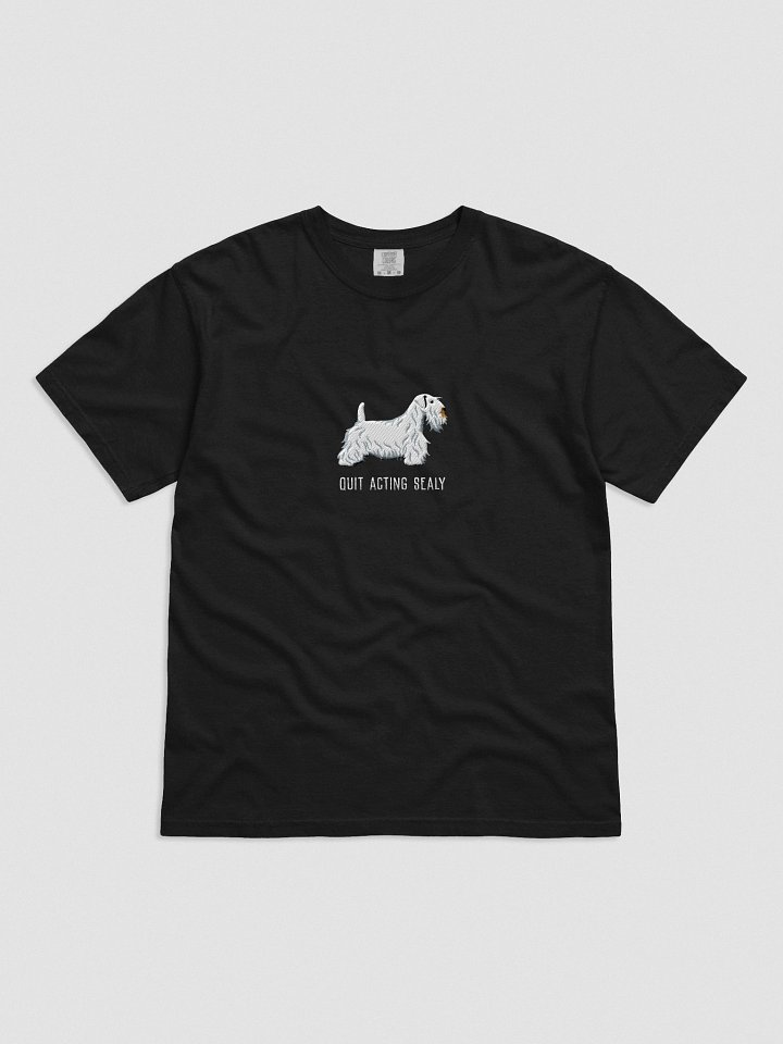 Quit Acting Sealy T-Shirt(Embroidered) of a Sealyham Terrier(White) product image (4)