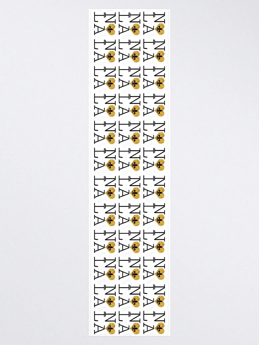 I LOVE NOLA **LEGACY STICKER** (GOLD WRAP HEART LONG) product image (3)