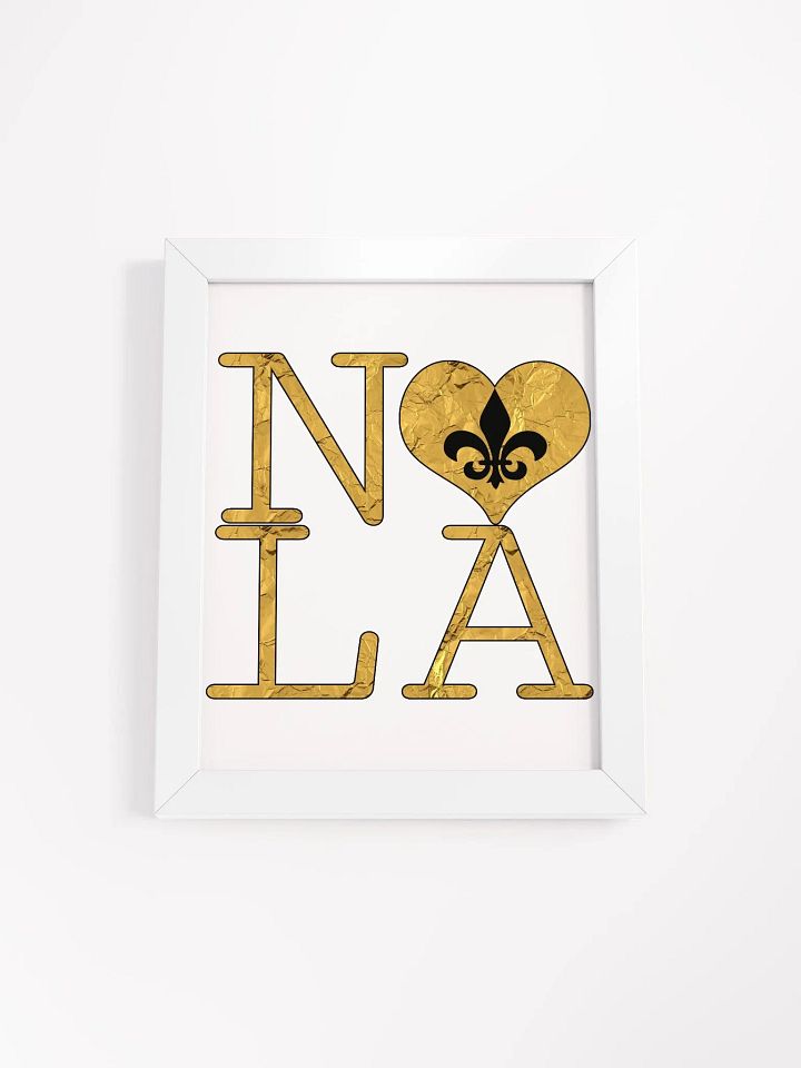 I LOVE NOLA **BIGSHOT POSTER** (GOLD WRAP FULL w/ OUTLINE) product image (1)