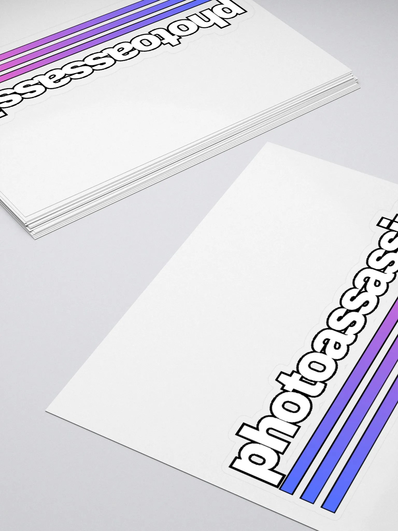 Three Stripe Photoassassin Kiss Cut Stickers product image (10)