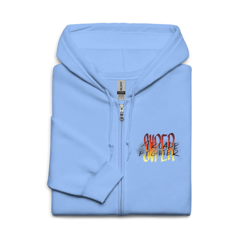 Unisex SUPER Arcade Fighter Zip-Up Hoodie product image (10)