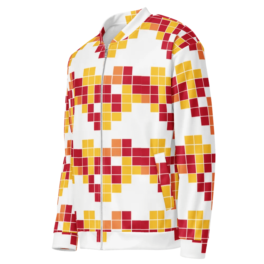 Symmetric Fusion All-Over Print Bomber Jacket product image (7)