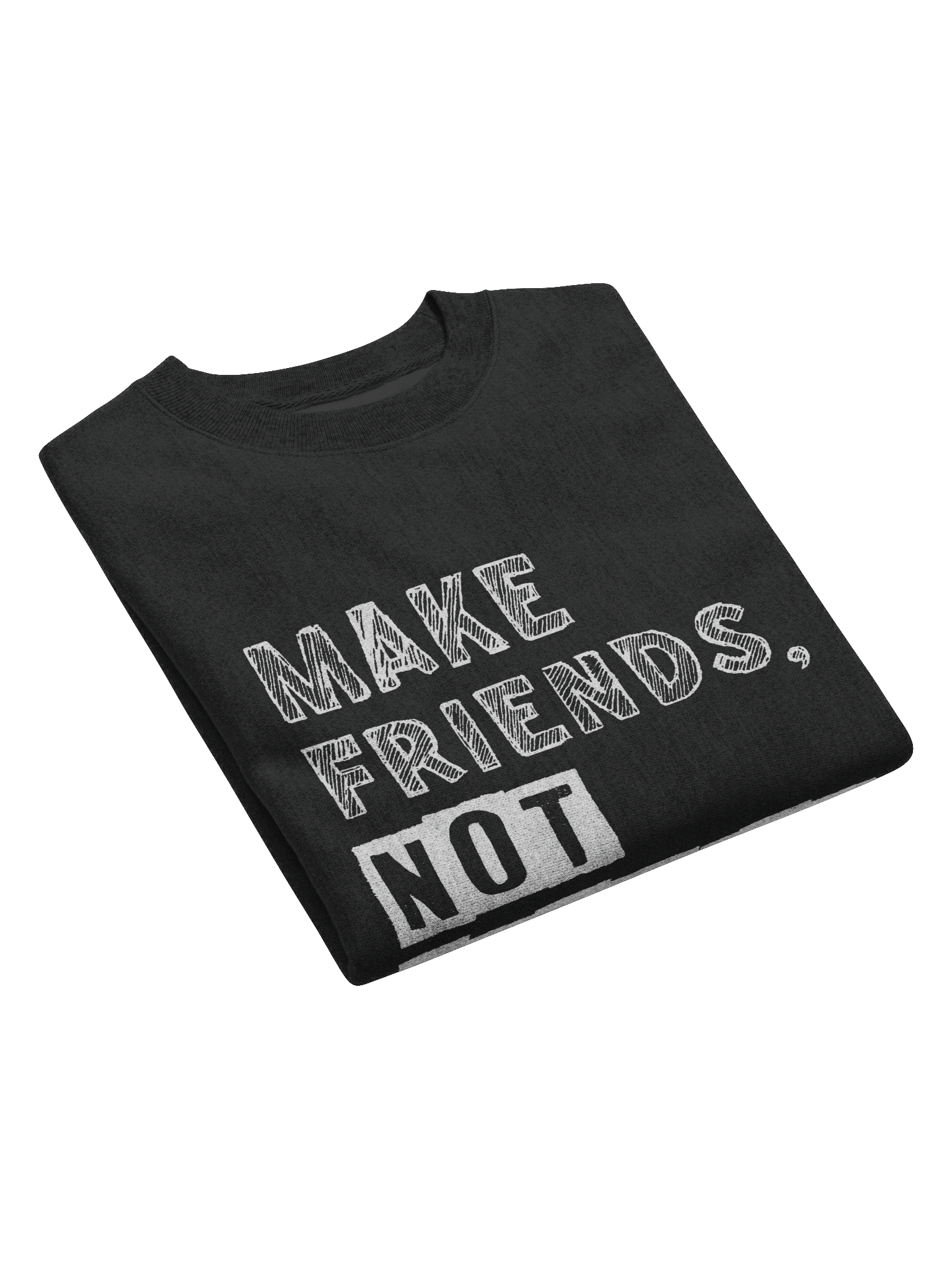 Make Friends Not Enemies Champion® Sweatshirt product image (3)