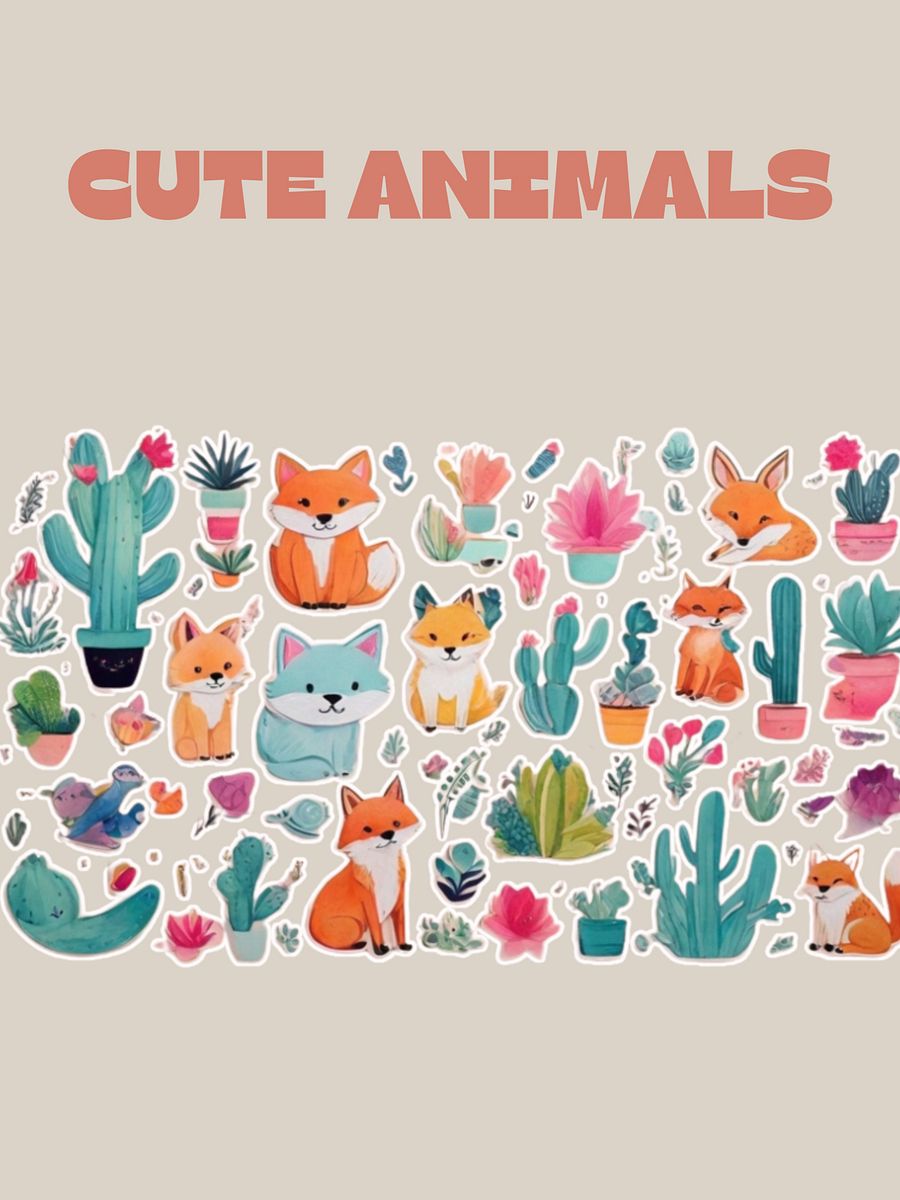 Cute Animals Sticker Sheet product image (10)