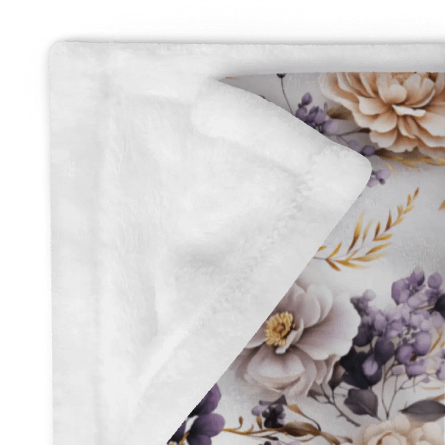 Purple And Gold Roses Blanket product image (12)