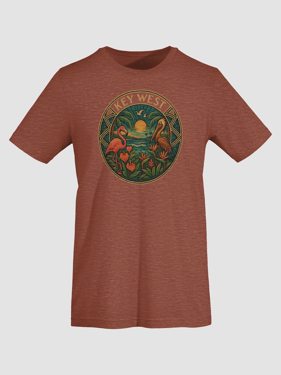 Key West Tropical T-Shirt Ultra Soft Tee with Pelican and Flamingo product image (7)